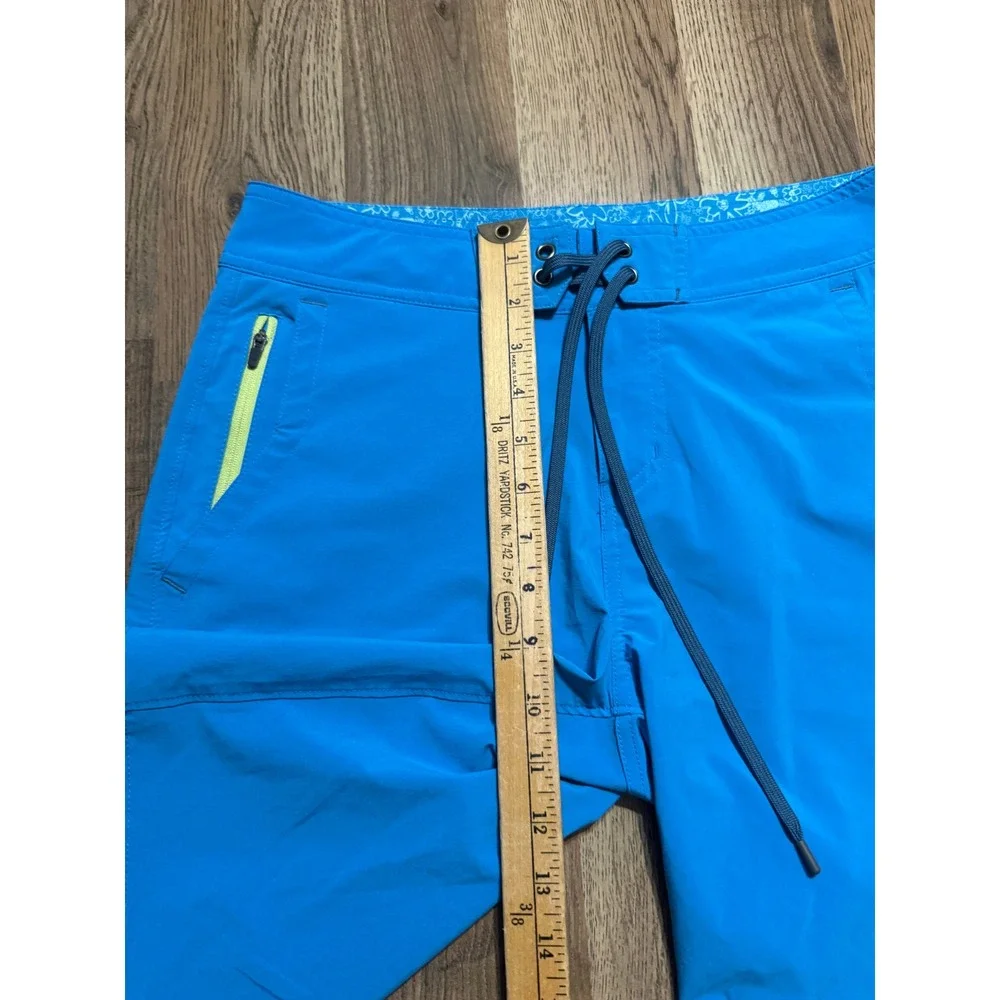 Stio Board Shorts Mens 32 Blue Adult Performance Swim Trunks Excellent